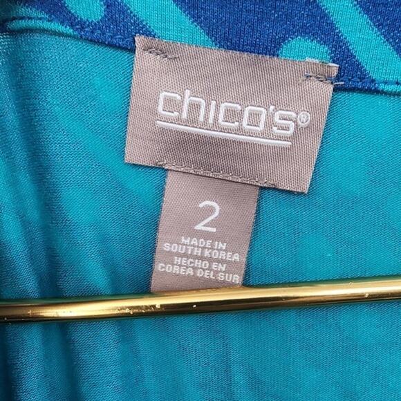 New NWT Chico's Archipelago Notch Elbow Soft Knit Dress Size 2 Large 12-14 - Picture 6 of 6